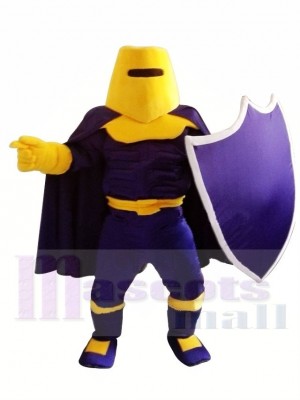 Purple Knight Spartan Trojan Mascot Costume 