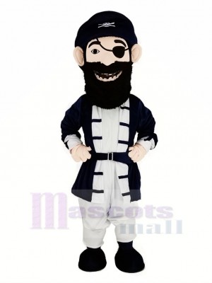 Cool Bearded Pirate Mascot Costume People