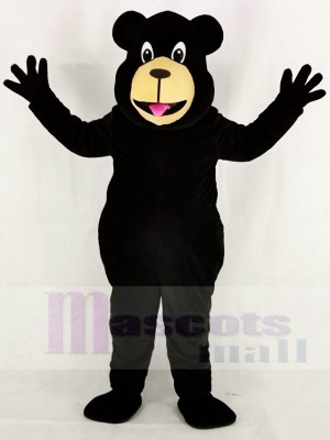 Cute Black Bear Mascot Costume School