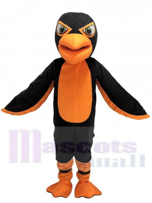 Black and Orange Falcon Eagle Mascot Costume Animal