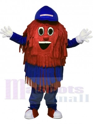 Blue & Red Car Wash Cleaning Brush Mascot Costumes  