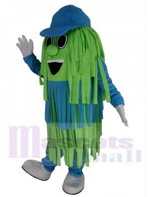 Smiling Car Wash Cleaning Brush Mascot Costume Cartoon