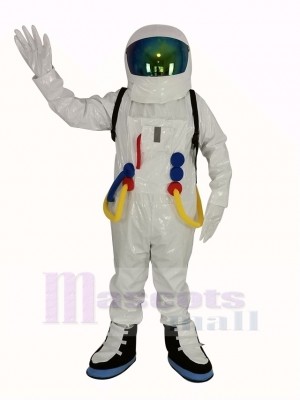 Astronaut Space Suit with Oxygen Bag Mascot Costume Adult