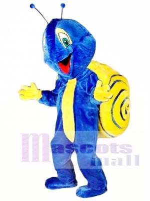 Blue Snail Mascot Costume