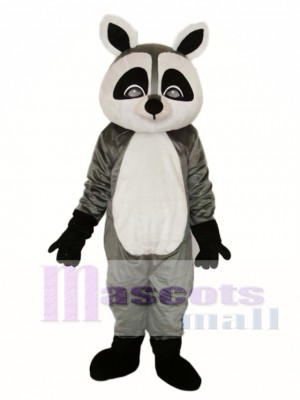 Flat Face Small Raccoon Mascot Adult Costume