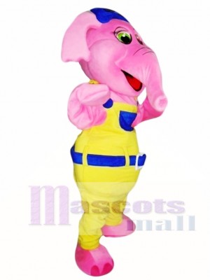 Pink Elephant Mascot Costume Adult Costume