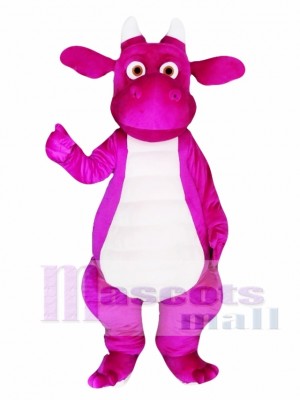 Purple Adult Dragon Mascot Costume