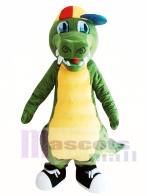 Adult Green Dinosaur Mascot Costume