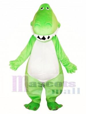 Adult Green Dinosaur Mascot Costume