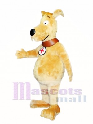 Cute Gold Dog Mascot Costume