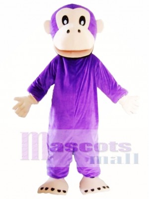 Adult Purple Gorilla Mascot Costume