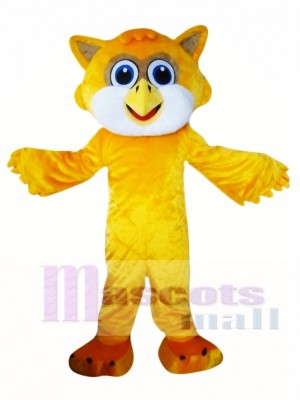 Yellow Owl Mascot Costume