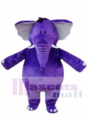 Purple Elephant Mascot Costumes  