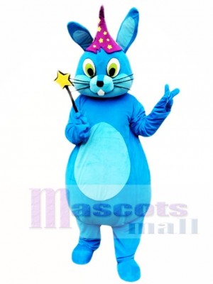 Blue Easter Bunny Rabbit Mascot Costume