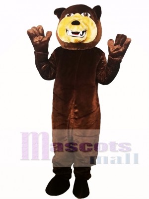 Brown Grizzly Bear Flexible Mascot Costume