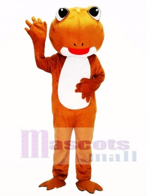 Brown Frog Mascot Costume  