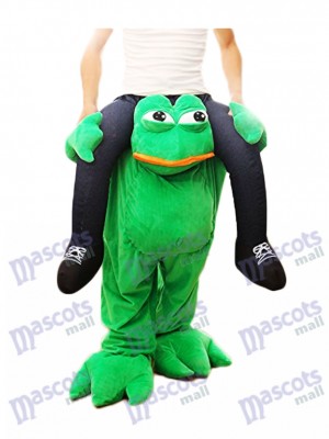  Piggy Back Frog Carry Me Sad Frog Mascot Costume Halloween Fancy Dress