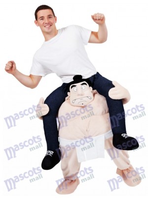 Carry Me Japanese Sumo Costume Wrestler Ride On Piggy Back Mascot Costume