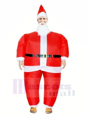 Santa Claus Inflatable Halloween Christmas Xmas Mascot Costumes Cartoon For Adults