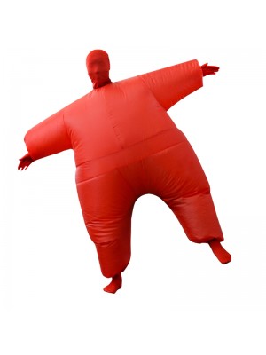 Red Full Body Suit Inflatable Halloween Christmas Costume for Adult
