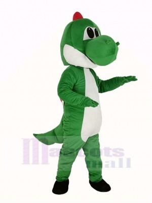 Green Dinosaur Mascot Costume Cartoon