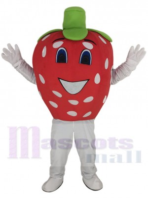 Red Strawberry Mascot Costume Cartoon