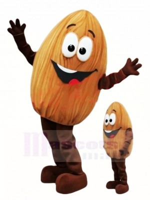 Cute Almond Mascot Costume 