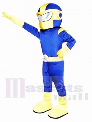 Blue & Yellow Superman Mascot Costume