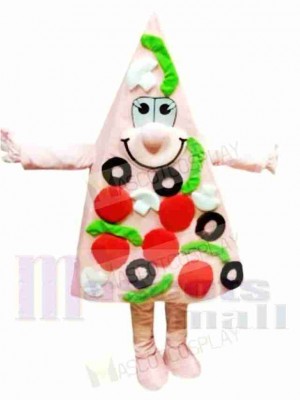 Pink Pizza Mascot Costume 