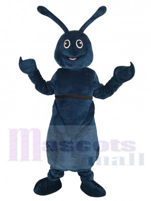 Dark Blue Bug Mascot Costume