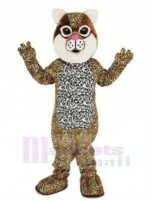 Brown Ocelot Cat Mascot Costume Animal