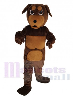Fierce Rottweiler Dog Mascot Costume Animal