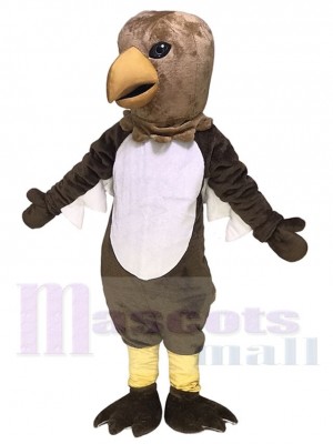 Cute Brown Tail Hawk Mascot Costume Animal
