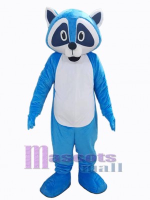 Cute Blue Raccoon Mascot Costume Animal