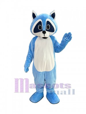 Cute Blue Robbie Raccoon Mascot Costume Animal