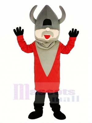 Madcap Viking with Red Coat Mascot Costume People