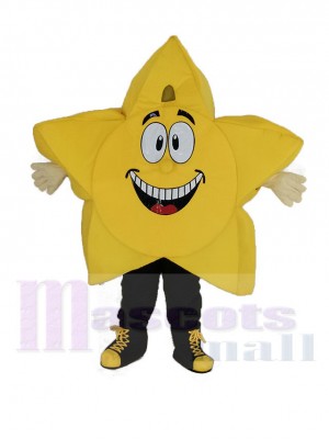 Yellow Comic Star Mascot Costume