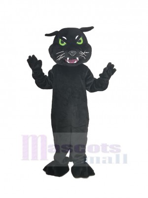 Black Panther with Green Eyes Mascot Costume