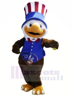 Blue Vest American Olympics Eagle Mascot Costumes Animal