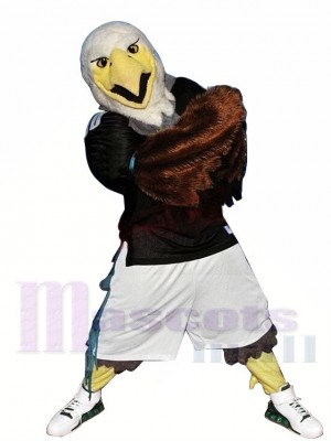 Sporty Fierce Eagle Mascot Costume 