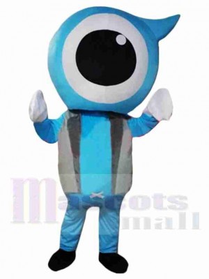 Blue Eyeball Mascot Costume 