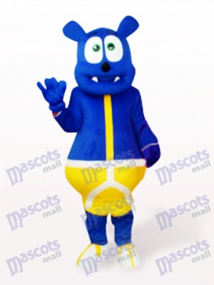 Blue Bear Monster Cartoon Mascot Costume