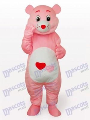 Red Heart Bear Anime Mascot Funny Costume