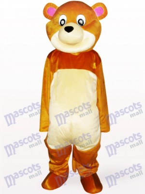 Round Mouth Bear Adult Mascot Costume