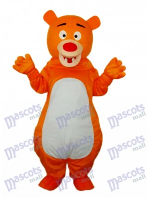 Short-haired Orange Bear Mascot Adult Costume Animal 