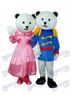 General Bear Couple Mascot Adult Costume Animal 