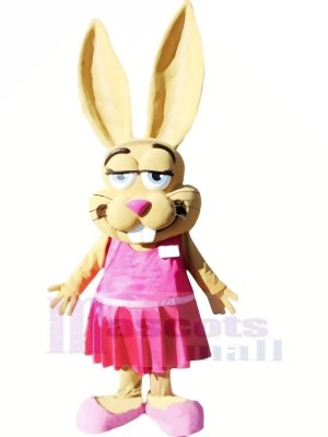 Jackrabbit with Pink Shoes Mascot Costumes Animal