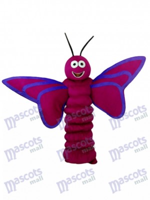 Purple Butterfly Mascot Adult Costume Insect