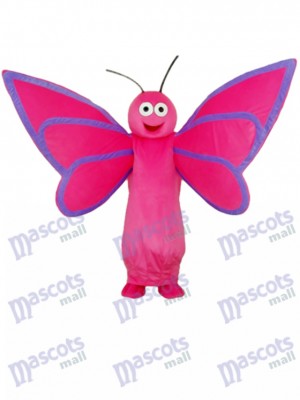 Pink Butterfly Mascot Adult Costume Insect