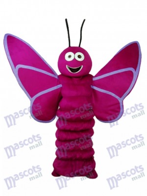 Purple Butterfly Mascot Adult Costume Insect